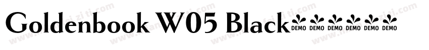 Goldenbook W05 Black字体转换